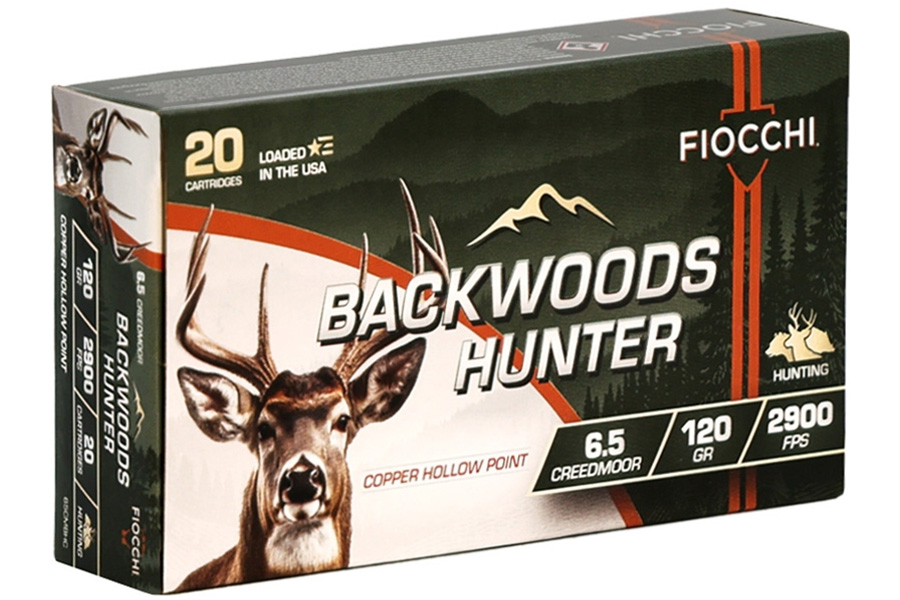 FIOCCHI 6.5 Creedmoor 120 gr Copper Hollow Point Backwoods Hunter 20/Box